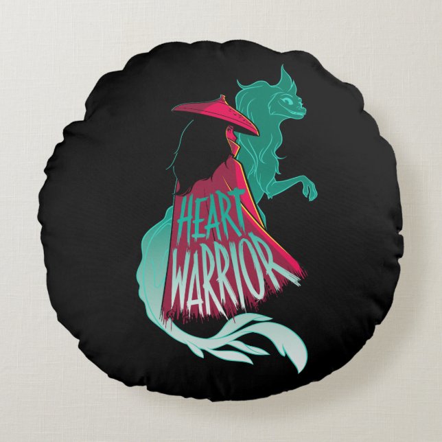 Coussins Ronds Raya et l'Dernier Dragon - Heart Warrior (Devant)