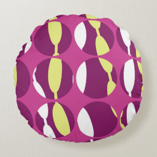 Coussins Ronds Rayure tourbillonnante