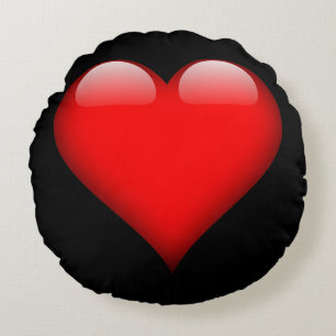 Coussins Ronds Red Heart Mariage d'amour tendance
