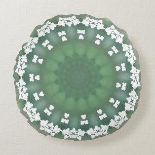Coussins Ronds Ressort dentelle de la reine Anne Abstrait Floral