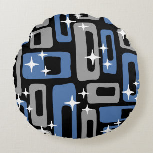 Coussins Ronds Retro Mid-Century Moderne Abstrait