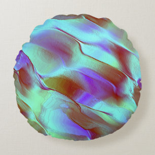 Coussins Ronds Roche polie en violet chromé