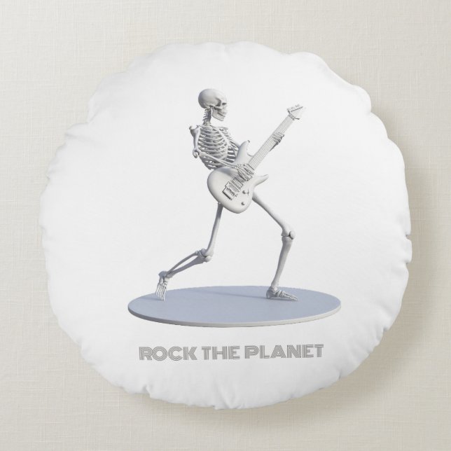 Coussins Ronds Rock The Planet (Devant)