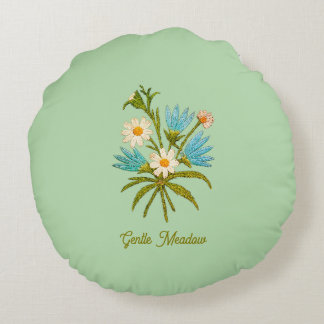 Coussins Ronds Romantic Flower – Botanical Fantasy Bouquet Pillow