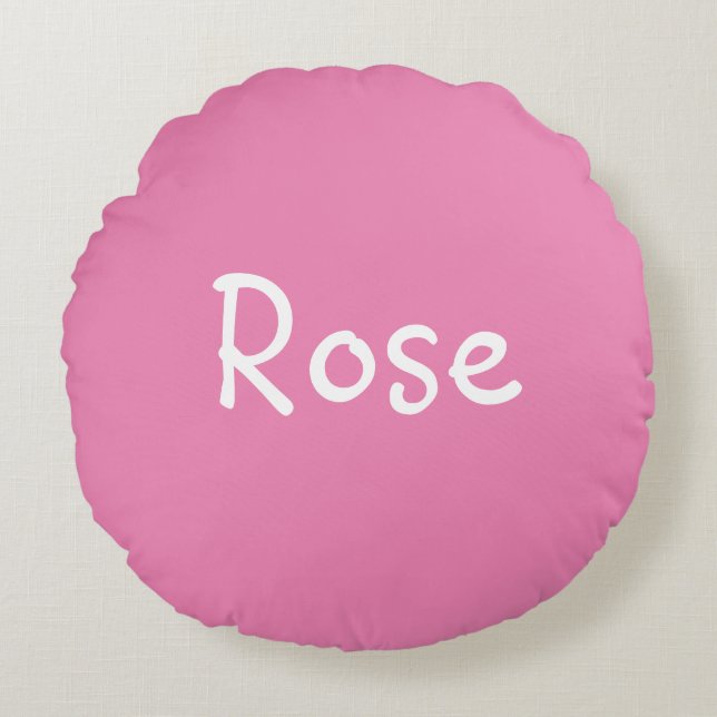 Coussins Ronds Rose (Devant)
