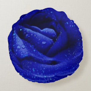 Coussins Ronds Rose bleu