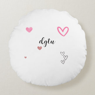 Coussins Ronds rose confort coupé kawai