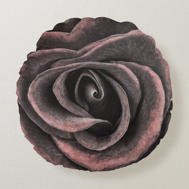 Coussins Ronds Rose de pourpre (Devant)