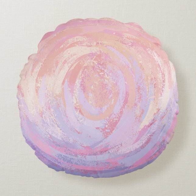 Coussins Ronds Rose et puant (Devant)