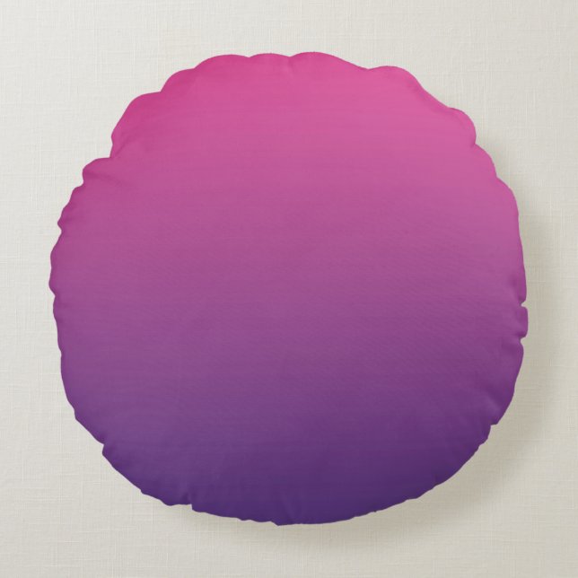 Coussins Ronds Rose Et Violet (Devant)