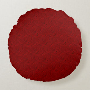 Coussins Ronds Roses, Rouge - Oreiller à lancer rond