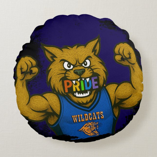 COUSSINS RONDS RSD WILDCATS SPORTS FIERT THROW (Devant)