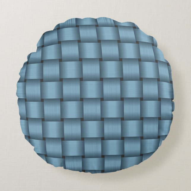 Coussins Ronds Ruban bleu ciel (Devant)