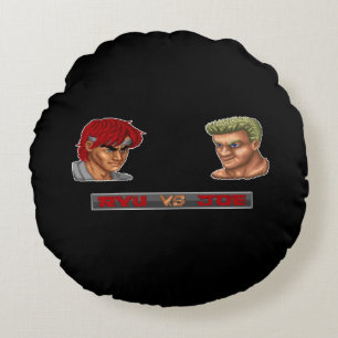 Coussins Ronds Ryu contre Joe 2