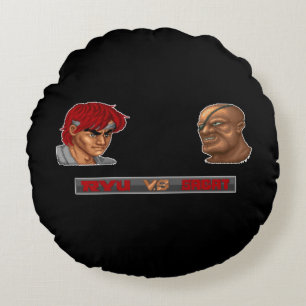 Coussins Ronds Ryu contre Sagat 2