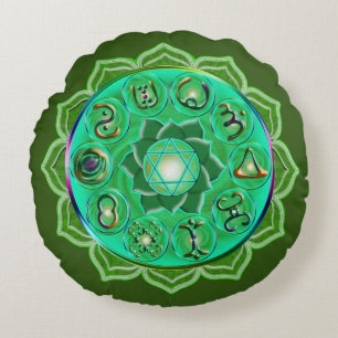 Coussins Ronds Sac fourre-tout Heart Chakra