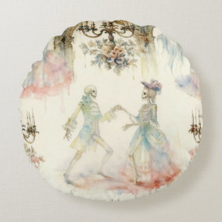 Coussins Ronds Salon de bal squelettique victorien 