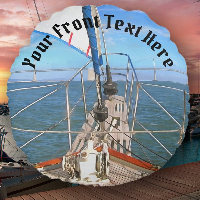 Coussins Ronds San Francisco Sailing 0869 (Créateur téléchargé)