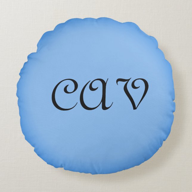 Coussins Ronds Sangria Cornflower Blue (Devant)