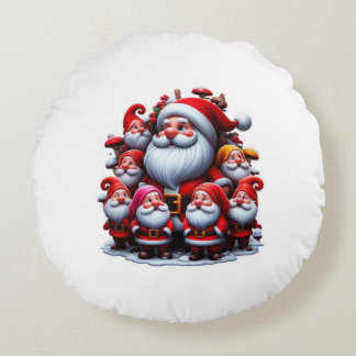Coussins Ronds Santa Claus