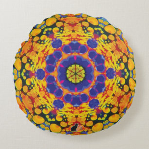 Coussins Ronds Sassafrass Kaleidoscope