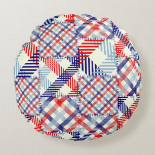 Coussins Ronds Seamless background pattern. Patchwork pattern of