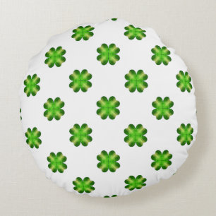 Coussins Ronds Shamrock de la Saint-Patrick