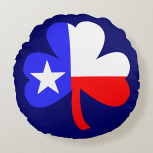 Coussins Ronds Shamrock du Texas