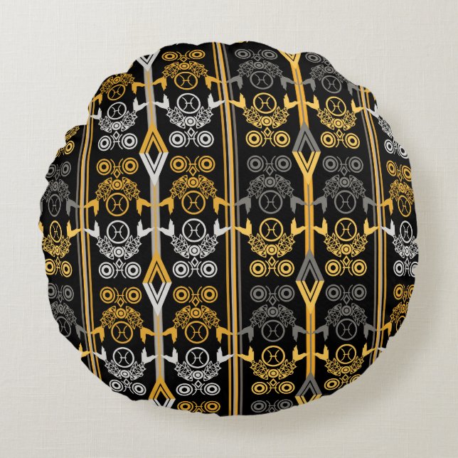 Coussins Ronds Signes zodiaques, Poissons (Devant)