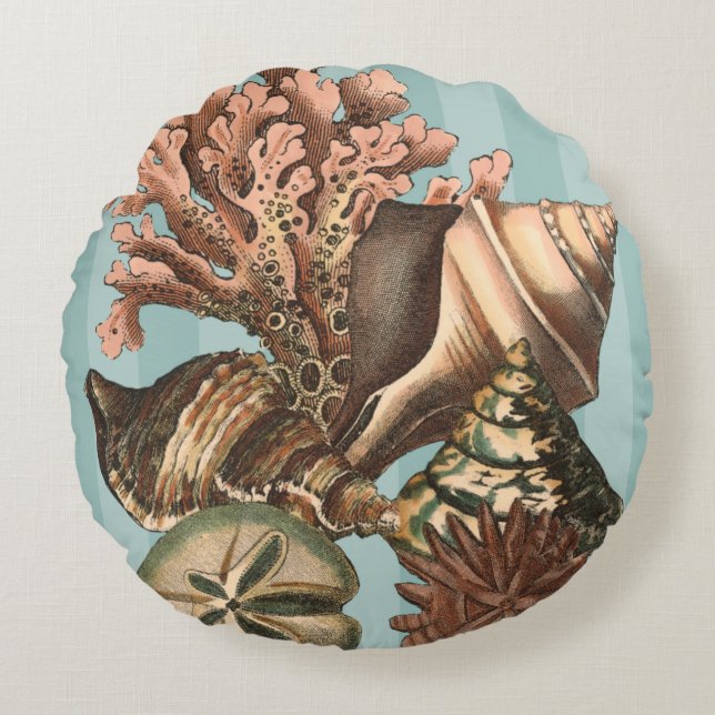 Coussins Ronds Silhouette Sea Life (Devant)
