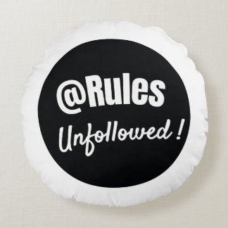 Coussins Ronds Simple oreiller rond noir et blanc
