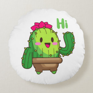 Coussins Ronds Smiley Cactus Pillow – Hello Plant Design