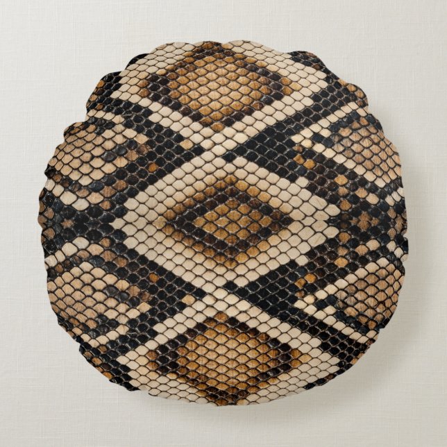 Coussins Ronds Snake Skin Round Pillow (Devant)