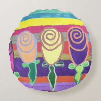 Coussins Ronds Snowie Roses Round Pillow
