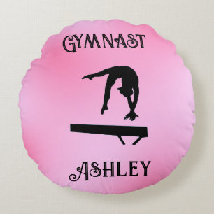 Coussins Ronds Solde de la gymnaste rose pâle