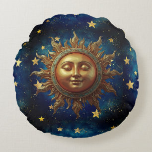 Coussins Ronds Soleil céleste