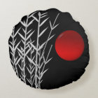 Soleil rouge noir zen