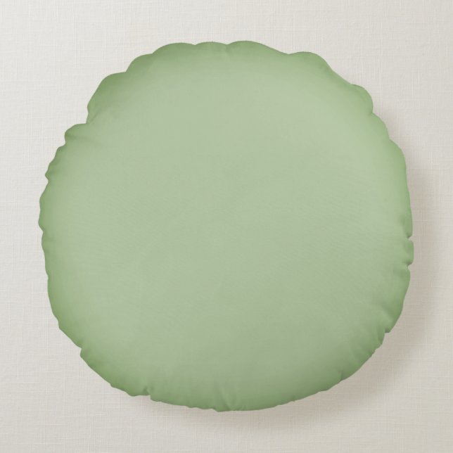 Coussins Ronds Solid Jade Green Celadon  (Devant)