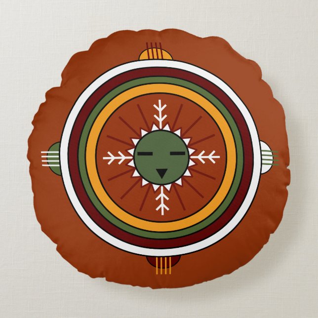 Coussins Ronds Southwestern (Devant)
