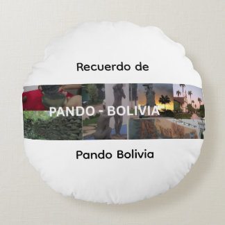 Coussins Ronds Souvenir de Pando Bolivie