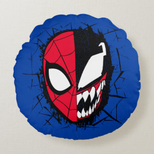 Coussins Ronds Spider-Man   Homme-araignée double et visage de ve