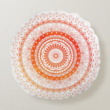 Spirituel Mandala Orange Jaune