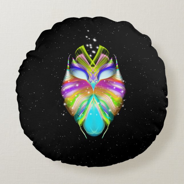 Coussins Ronds Starlight Oracle Owl (Devant)