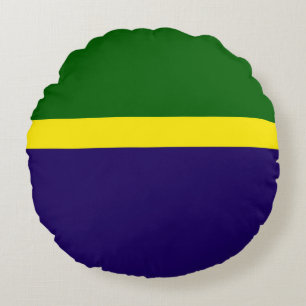 Coussins Ronds Style de bloc couleur bleu vert