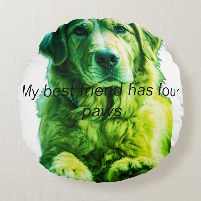 Coussins Ronds Stylish Comfort with Custom Round Pillows (Devant)