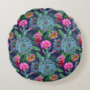 Coussins Ronds Succulent jardin tropical