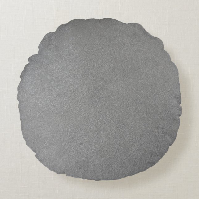 COUSSINS RONDS SUÈDE GRIS (Devant)