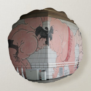 Coussins Ronds Sumo Mural Art