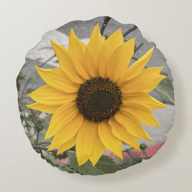Coussins Ronds Sunflower Pillow (Dos)