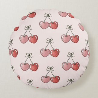 Coussins Ronds Sweetheart Cherries